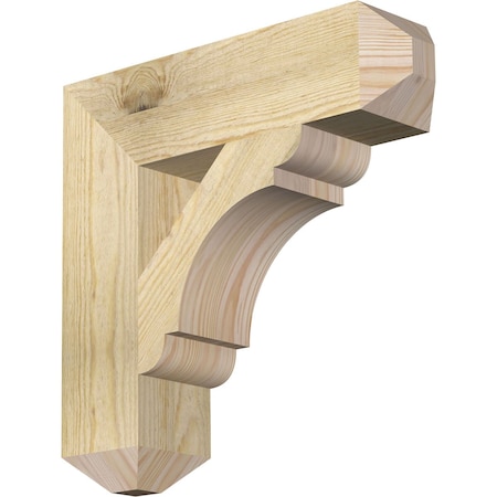 Ekena Millwork Olympic Craftsman Rough Sawn Bracket, Douglas Fir, 4"W x 16"D x 16"H BKT04X16X16OLY04RDF